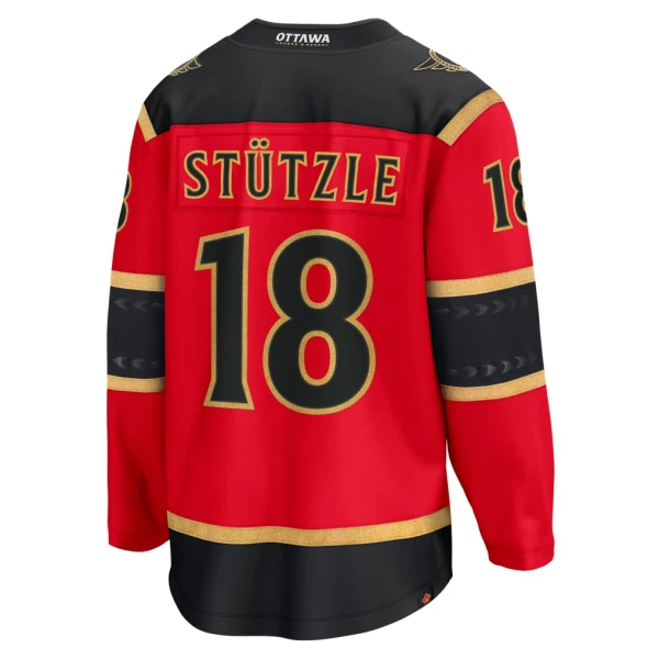 Fanatics Ottawa Senators Tim Stutzle Pelipaita 2025-2026 Kolmos Premium Punainen