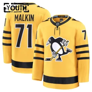 Fanatics Pittsburgh Penguins Evgeni Malkin Lasten Pelipaita 2025-2026 Kolmos Premium Kulta