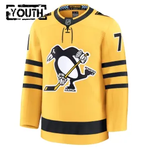 Fanatics Pittsburgh Penguins Evgeni Malkin Lasten Pelipaita 2025-2026 Kolmos Premium Kulta