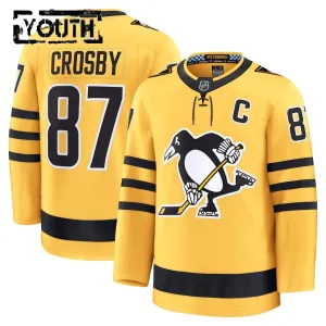 Fanatics Pittsburgh Penguins Sidney Crosby Lasten Pelipaita 2025-2026 Kolmos Premium Kulta