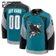 Fanatics San Jose Sharks Lasten Pelipaita 2025-2026 Kolmos Premium Teal ( Omalla Nimellä )