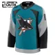 Fanatics San Jose Sharks Lasten Pelipaita 2025-2026 Kolmos Premium Teal ( Omalla Nimellä )