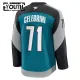 Fanatics San Jose Sharks Macklin Celebrini Lasten Pelipaita 2025-2026 Kolmos Premium Teal
