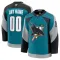 Fanatics San Jose Sharks Pelipaita 2025-2026 Kolmos Premium Teal ( Omalla Nimellä )