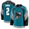 Fanatics San Jose Sharks Will Smith Pelipaita 2025-2026 Kolmos Premium Teal