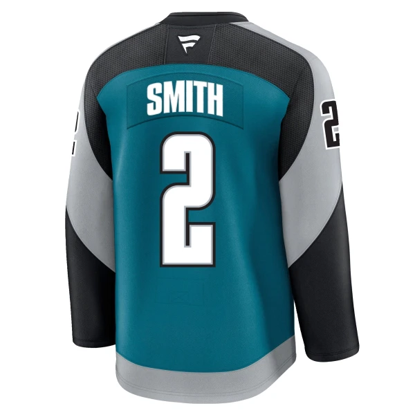 Fanatics San Jose Sharks Will Smith Pelipaita 2025-2026 Kolmos Premium Teal
