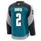 Fanatics San Jose Sharks Will Smith Pelipaita 2025-2026 Kolmos Premium Teal