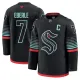 Fanatics Seattle Kraken Jordan Eberle Pelipaita 2025-2026 Kolmos Premium Musta
