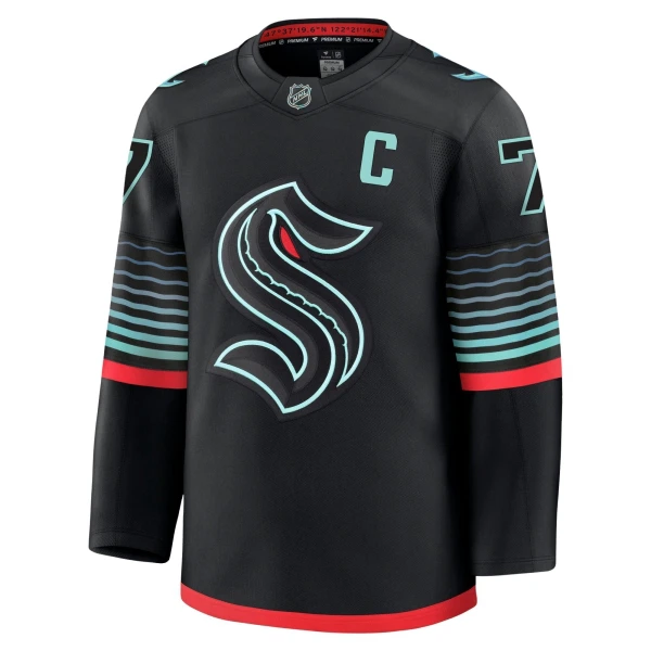 Fanatics Seattle Kraken Jordan Eberle Pelipaita 2025-2026 Kolmos Premium Musta