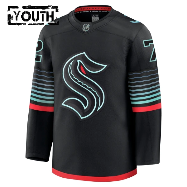 Fanatics Seattle Kraken Mason Marchment Lasten Pelipaita 2025-2026 Kolmos Premium Musta