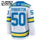 Fanatics St. Louis Blues Jordan Binnington Lasten Pelipaita 2025-2026 Vieras Premium Valkoinen
