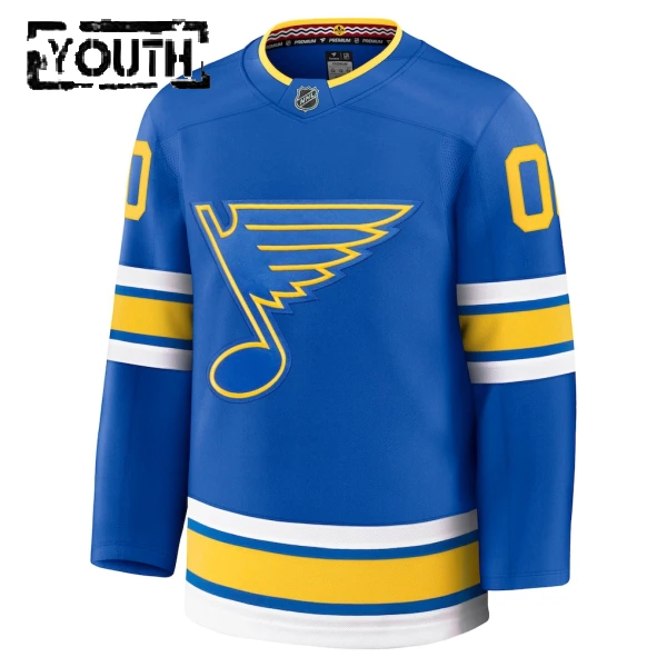 Fanatics St. Louis Blues Lasten Pelipaita 2025-2026 Koti Premium Sininen ( Omalla Nimellä )