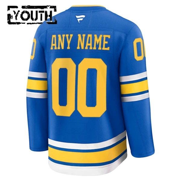Fanatics St. Louis Blues Lasten Pelipaita 2025-2026 Koti Premium Sininen ( Omalla Nimellä )