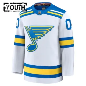 Fanatics St. Louis Blues Lasten Pelipaita 2025-2026 Vieras Premium Valkoinen ( Omalla Nimellä )