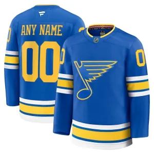 Fanatics St. Louis Blues Pelipaita 2025-2026 Koti Premium Sininen ( Omalla Nimellä )