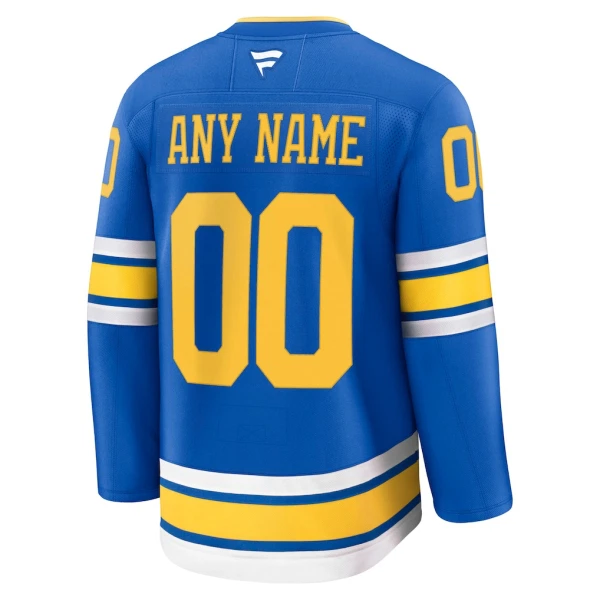 Fanatics St. Louis Blues Pelipaita 2025-2026 Koti Premium Sininen ( Omalla Nimellä )