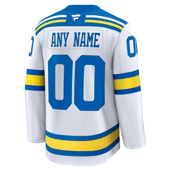 Fanatics St. Louis Blues Pelipaita 2025-2026 Vieras Premium Valkoinen ( Omalla Nimellä )