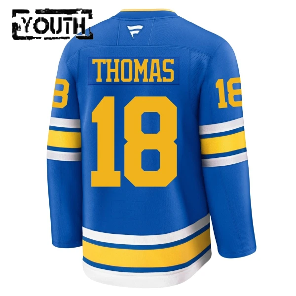 Fanatics St. Louis Blues Robert Thomas Lasten Pelipaita 2025-2026 Koti Premium Sininen