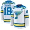 Fanatics St. Louis Blues Robert Thomas Pelipaita 2025-2026 Vieras Premium Valkoinen