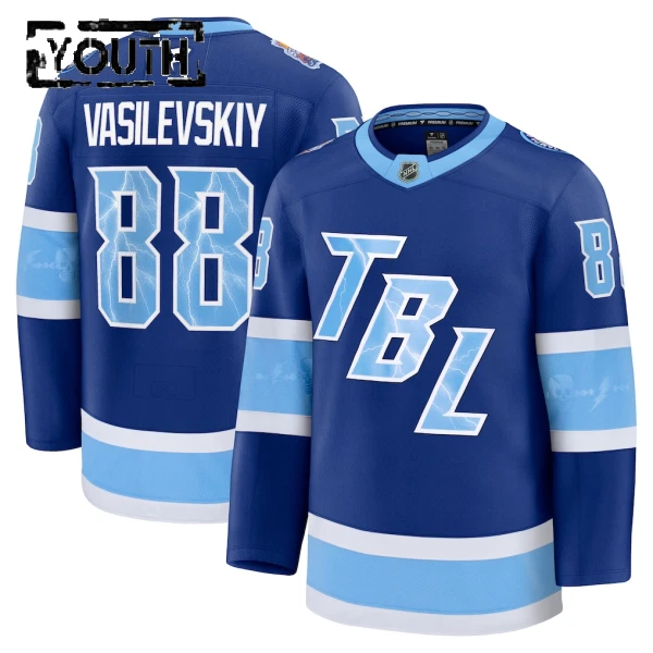 Fanatics Tampa Bay Lightning Andrei Vasilevskiy Lasten Pelipaita 2025-2026 Premium Stadium Series Sininen