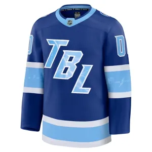 Fanatics Tampa Bay Lightning Pelipaita 2025-2026 Premium Stadium Series Sininen ( Omalla Nimellä )