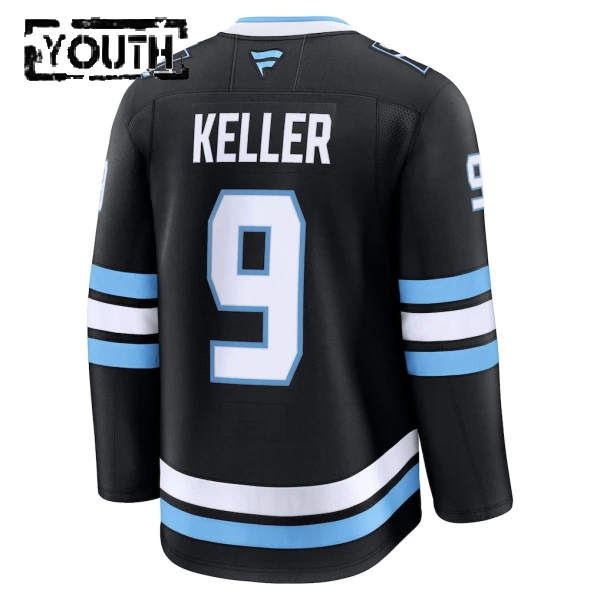 Fanatics Utah Hockey Club Clayton Keller Lasten Pelipaita 2025-2026 Koti Premium Musta