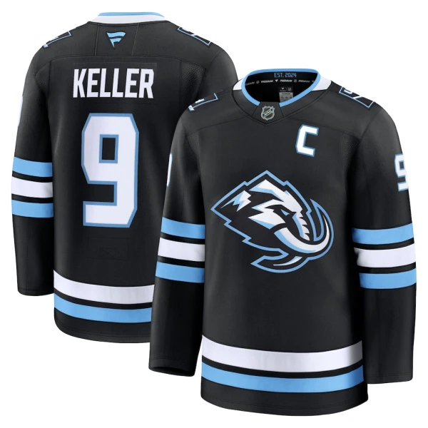 Fanatics Utah Hockey Club Clayton Keller Pelipaita 2025-2026 Koti Premium Musta