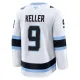 Fanatics Utah Hockey Club Clayton Keller Pelipaita Vieras Premium Valkoinen