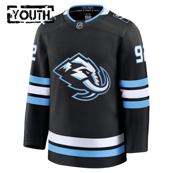 Fanatics Utah Hockey Club Logan Cooley Lasten Pelipaita 2025-2026 Koti Premium Musta