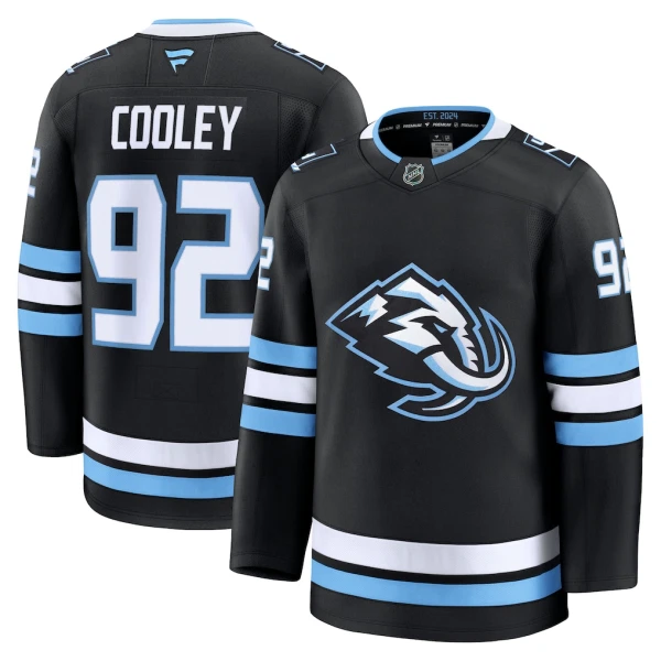Fanatics Utah Hockey Club Logan Cooley Pelipaita 2025-2026 Koti Premium Musta