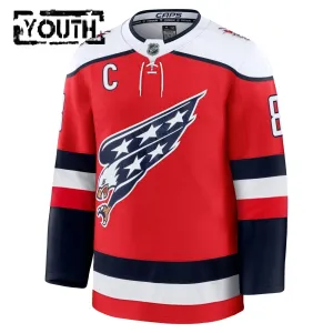 Fanatics Washington Capitals Alex Ovechkin Lasten Pelipaita 2025-2026 Kolmos Premium Punainen