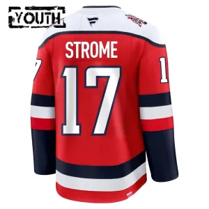 Fanatics Washington Capitals Dylan Strome Lasten Pelipaita 2025-2026 Kolmos Premium Punainen