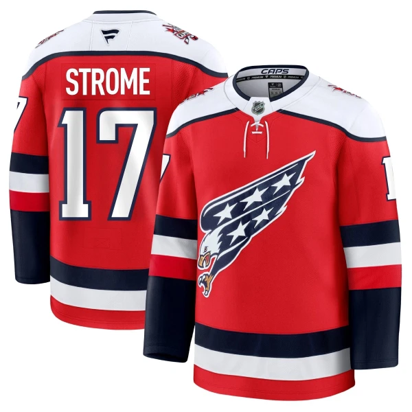 Fanatics Washington Capitals Dylan Strome Pelipaita 2025-2026 Kolmos Premium Punainen