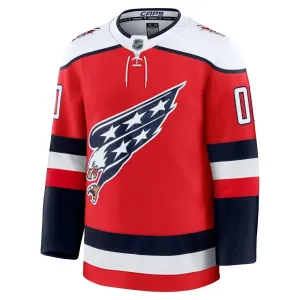 Fanatics Washington Capitals Pelipaita 2025-2026 Kolmos Premium Punainen ( Omalla Nimellä )