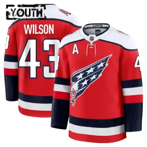 Fanatics Washington Capitals Tom Wilson Lasten Pelipaita 2025-2026 Kolmos Premium Punainen