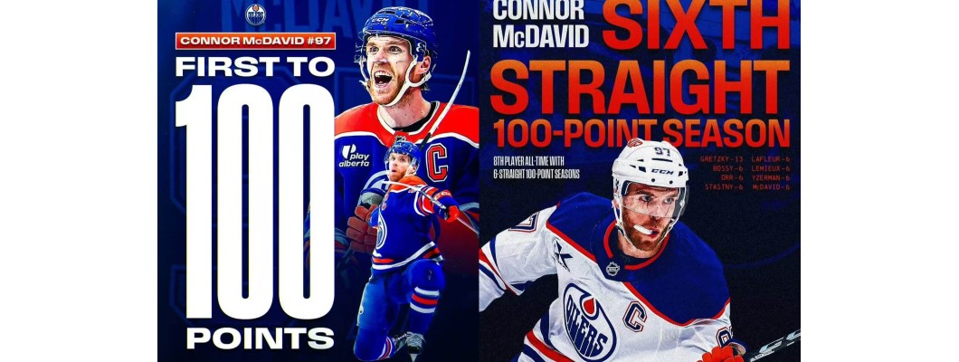 100 pisteen dynastia ja lopullinen kruunu: Conor McDavidin jääkiekkolegenda