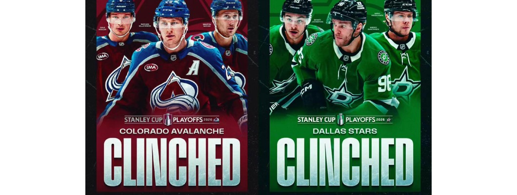 Avalanche ja Stars ovat varmistaneet paikkansa jääkiekon huipulla.
