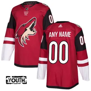 Adidas Arizona Coyotes Lasten Pelipaita Authentic Punainen ( Omalla Nimellä )