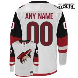 Adidas Arizona Coyotes Lasten Pelipaita Valkoinen ( Omalla Nimellä )