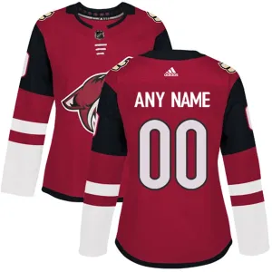 Adidas Arizona Coyotes Naisten Pelipaita Authentic Punainen ( Omalla Nimellä )