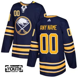 Adidas Buffalo Sabres Lasten Pelipaita Authentic Navy ( Omalla Nimellä )