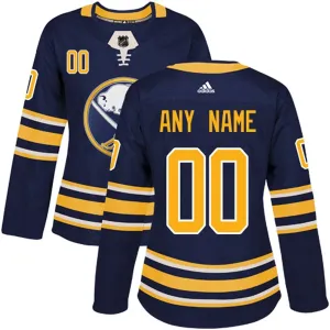 Adidas Buffalo Sabres Naisten Pelipaita Authentic Navy ( Omalla Nimellä )