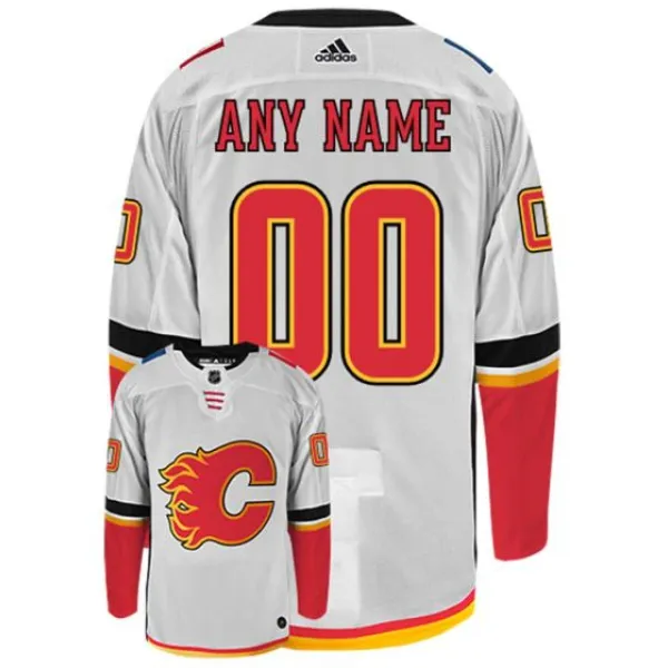 Adidas Calgary Flames Pelipaita Valkoinen ( Omalla Nimellä )