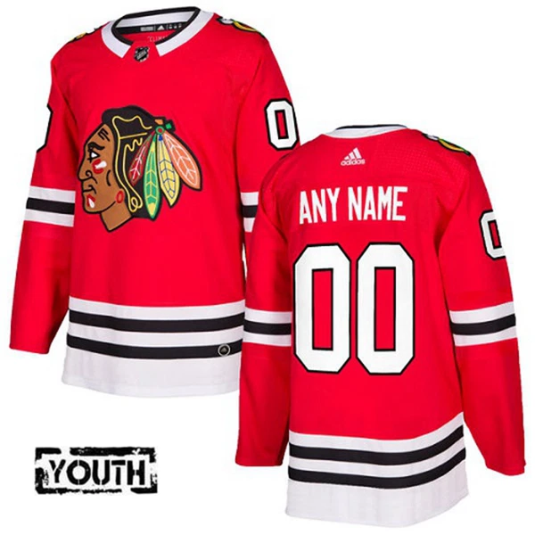 Adidas Chicago Blackhawks Lasten Pelipaita Authentic Punainen ( Omalla Nimellä ) Adidas Chicago Blackhawks Lasten Pelipaita Authentic Punainen ( Omalla Nimellä )