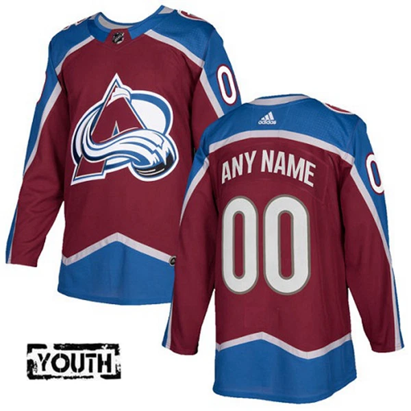 Adidas Colorado Avalanche Lasten Pelipaita Authentic Punainen ( Omalla Nimellä ) Adidas Colorado Avalanche Lasten Pelipaita Authentic Punainen ( Omalla Nimellä )