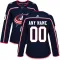 Adidas Columbus Blue Jackets Naisten Pelipaita Authentic Navy ( Omalla Nimellä )