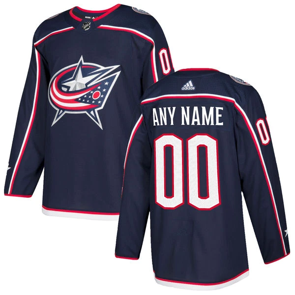 Adidas Columbus Blue Jackets Pelipaita Authentic Navy ( Omalla Nimellä ) Adidas Columbus Blue Jackets Pelipaita Authentic Navy ( Omalla Nimellä )