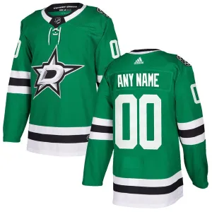 Adidas Dallas Stars Pelipaita Authentic Vihreä ( Omalla Nimellä )
