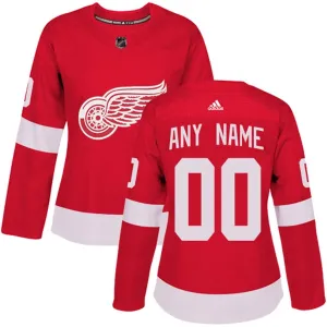 Adidas Detroit Red Wings Naisten Pelipaita Authentic Punainen ( Omalla Nimellä )