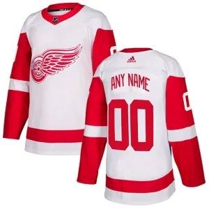 Adidas Detroit Red Wings Naisten Pelipaita Authentic Valkoinen ( Omalla Nimellä )